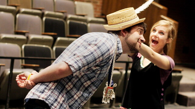 UWEC theater students get dramatic.