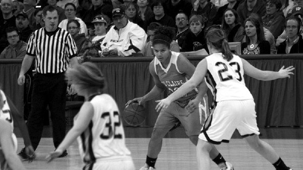 Eau Claire North competed in the WIAA Girls State Basketball Tournament at the Kohl Center in 2011.