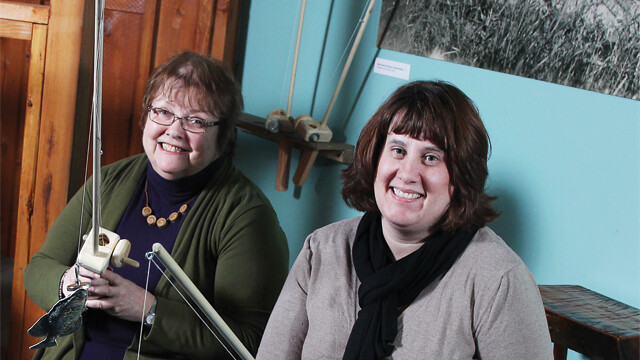 The Chippewa Valley Museum's outgoing director Susan McLeod (left) and incoming director Julie Bunke.