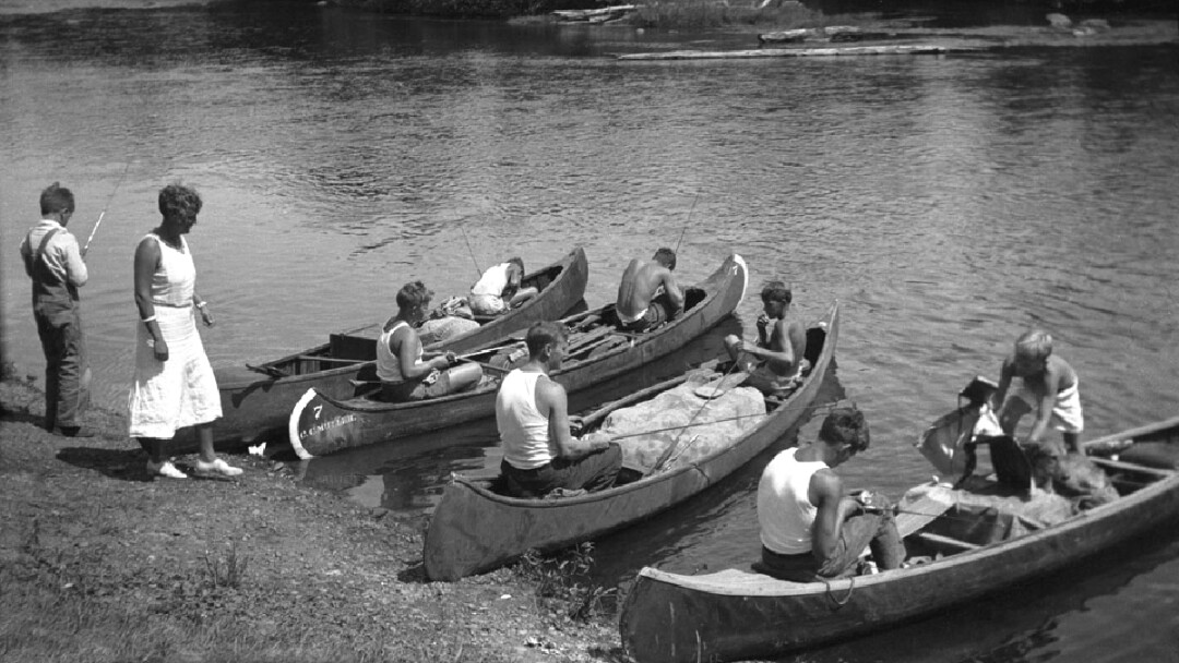 Canoeing Northern Wisconsin, ca. 1930s