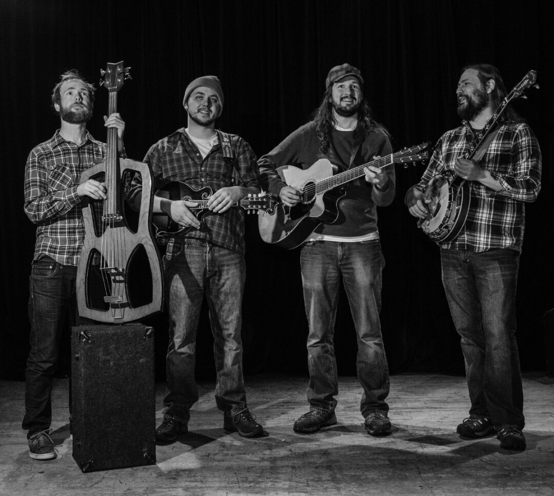 EVERGREEN IN BLACK AND WHITE. Five years after their first (and only) album, the hard-touring Evergreen Grass Band is finally on the verge of a sophomore release.