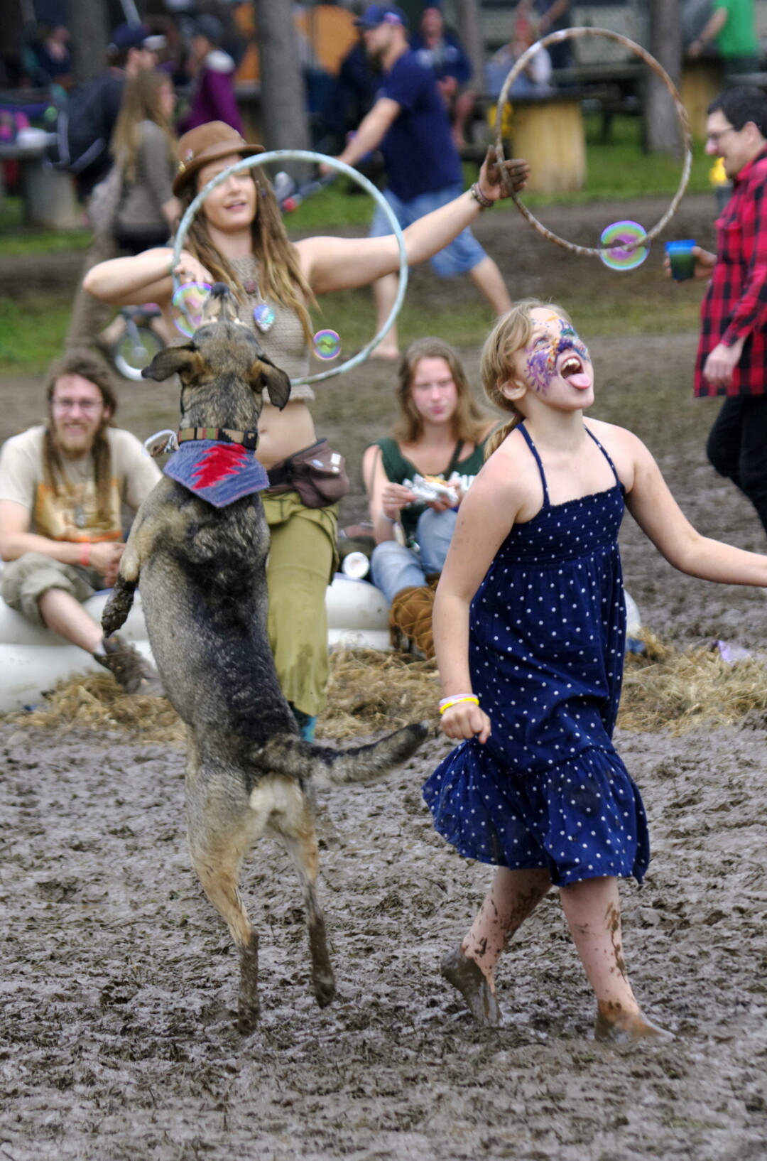 IT’S A DOG-GONE MUD PARTY. It rained for a good chunk of Blue Ox, the Chippewa Valley’s new three-day outdoor music festival. The bluegrass-focused fest celebrated the best in the genre, right outside of Eau Claire June 11-13. The fest featured big name performers and ... lots and lots of mud.