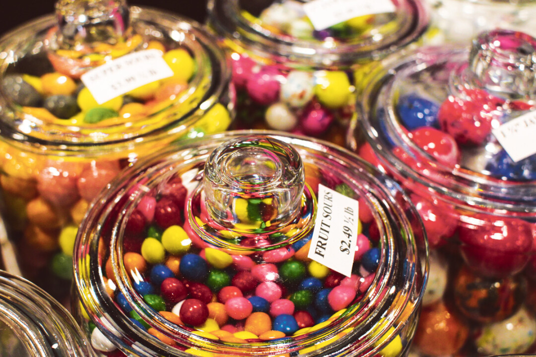SWEETS AND TREATS GALORE. The brand new Chippewa Candy Shop has rows and rows (and more rows) of jars containing all the candy your sweet tooth could ever dream of – if teeth could dream, of course.