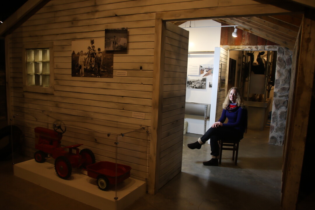 BEHIND THE SCENES. Eau Claire writer Emily Anderson at the Chippewa Valley Museum, where she used to hang out as a child, acquiring inspiration.