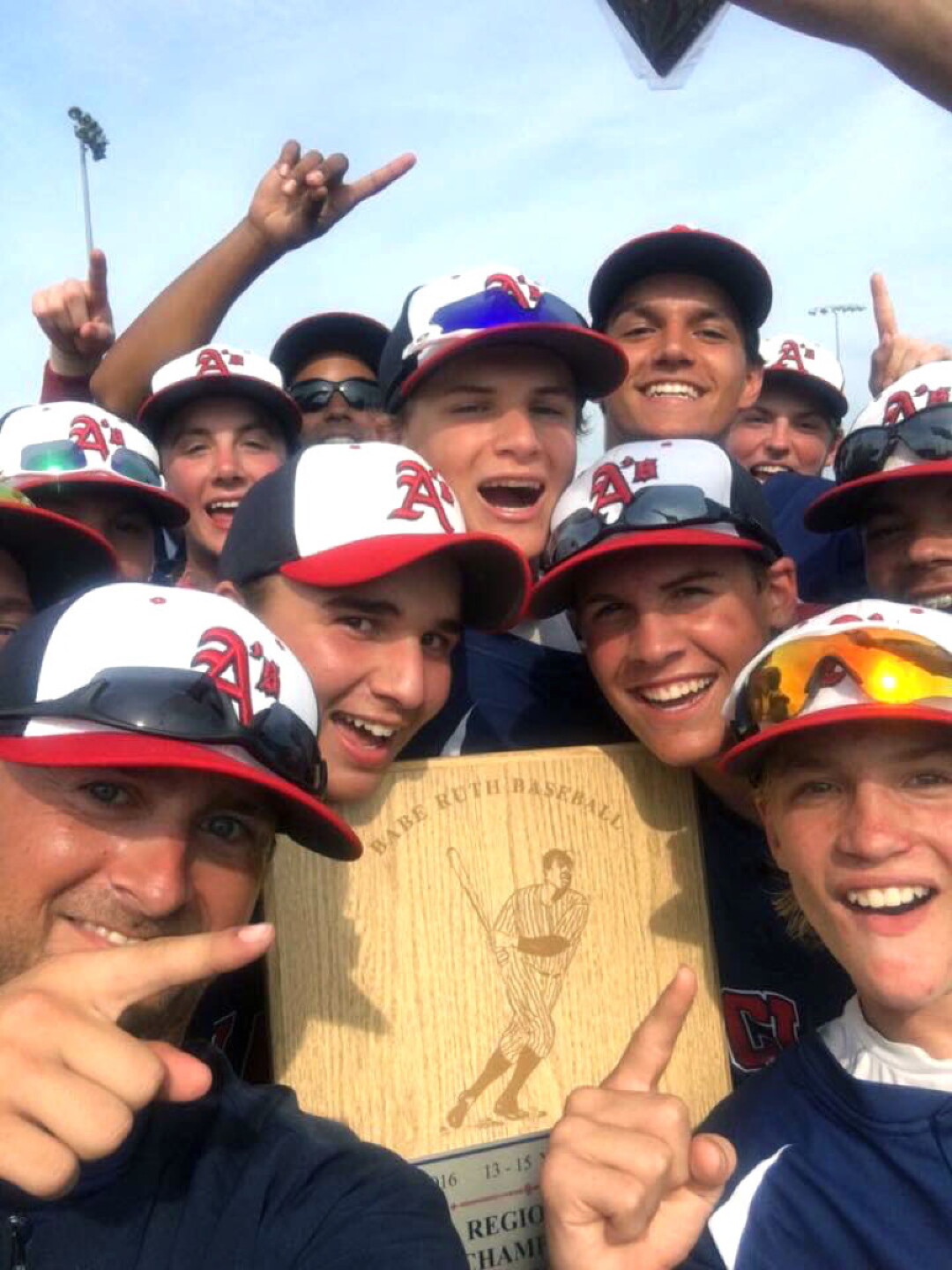 The Eau Claire Babe Ruth 15-and-under team celebrated its Regional title in July. The Eau Claire 13U team also won its regional tournament, and both teams are headed to their respective World Series.