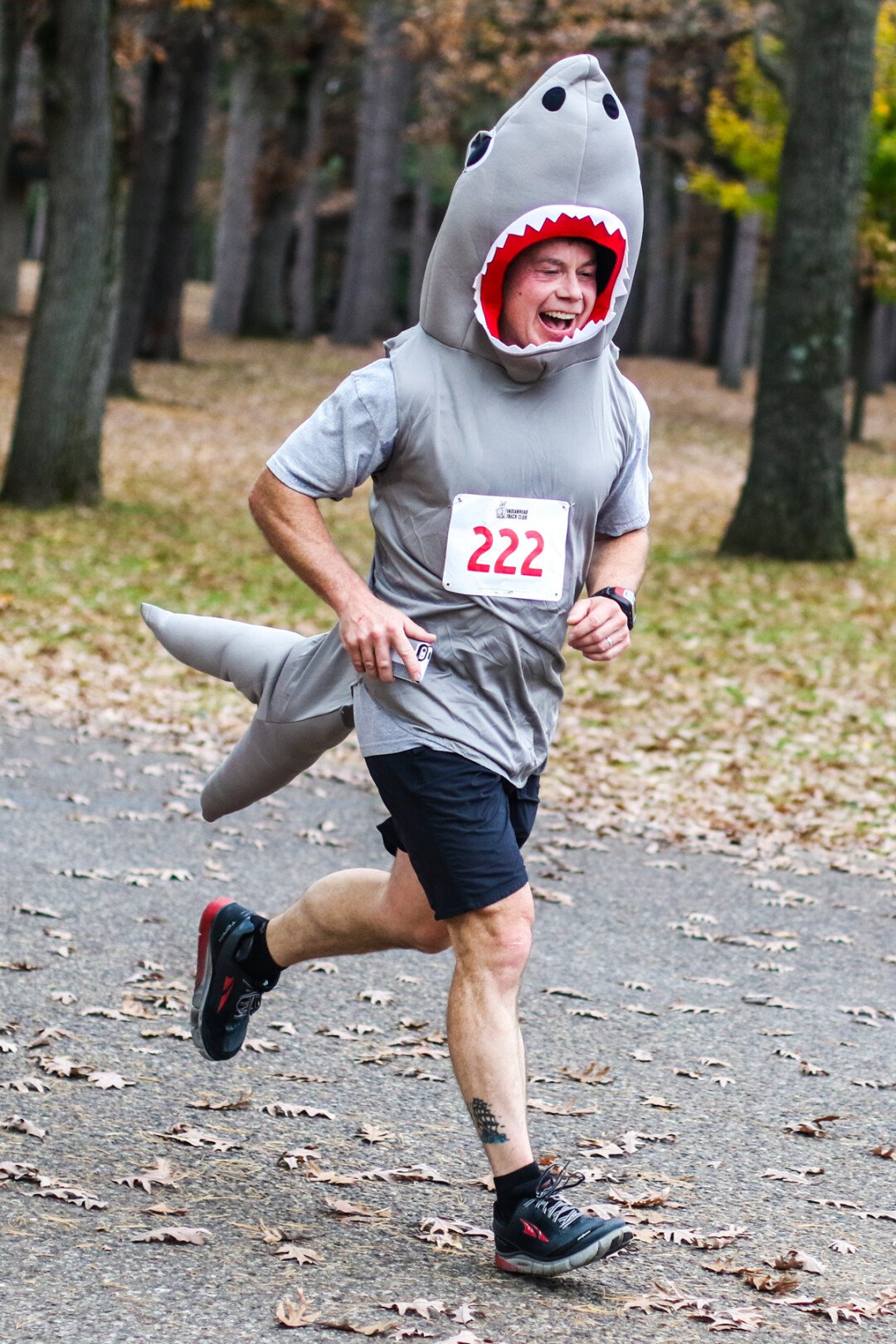 BET HE’S EVEN FASTER IN THE WATER. The Carson Park Five and Ten + Kid’s BOO-gie Run took place on Saturday, Oct. 29, in Eau Claire where kids and adults ran in costume. 