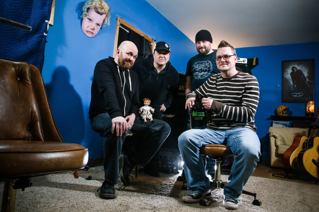IF IT AIN’T BROKE … Veteran Chippewa Valley singer/songwriter Brian Bethke (far right) made a name for himself as a solo artist. His new band, The Broken Eights, have just released an 8-song album of grungy rock.