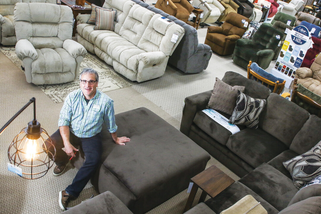 TAKE A SEAT. Economy Furniture has been serving Chippewa Falls for 75 years. The shop’s current owner, former manager Dave Lofquist, purchased the store in 2011. Lofquist has worked in furniture since high school.