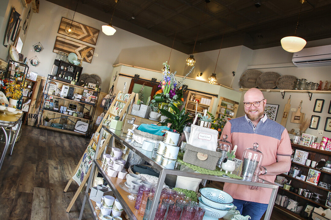 SHELF LIFE. Matt Pabich recently opened Raggedy Man, a new gift shop, in downtown Eau Claire.