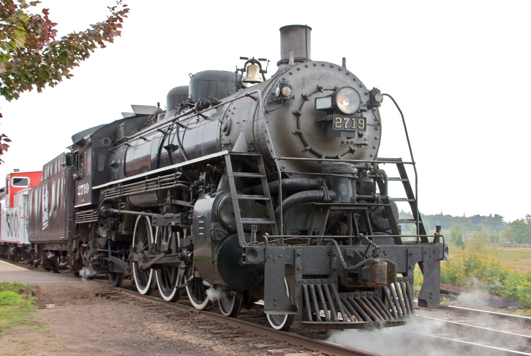 READY FOR A RAIL GOOD TIME. The Soo Line 2719 steam engine, shown here in Two Harbors, Minnesota, may soon be returned to the city of Eau Claire.