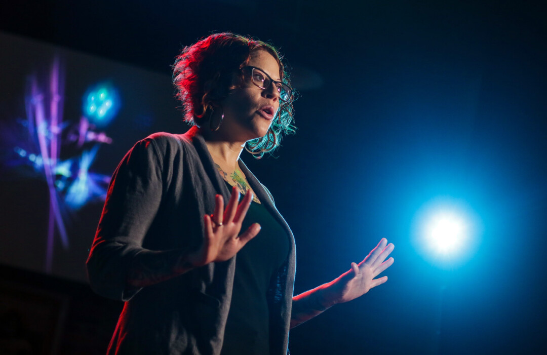 BRINGING FANTASTIC STORIES TO LIFE. Jodie Arnold is one of the featured storytellers at Volume One’s upcoming Pablo Center stage show, True North, a jam-packed storytelling event like no other.