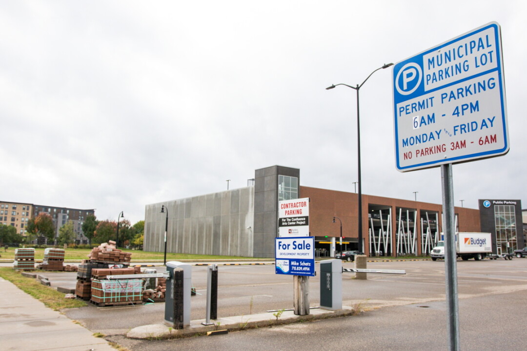 Four proposals have been made to build on Block 7 and the “liner” site in front of the downtown parking ramp between Riverfront Terrace and Wisconsin Street.