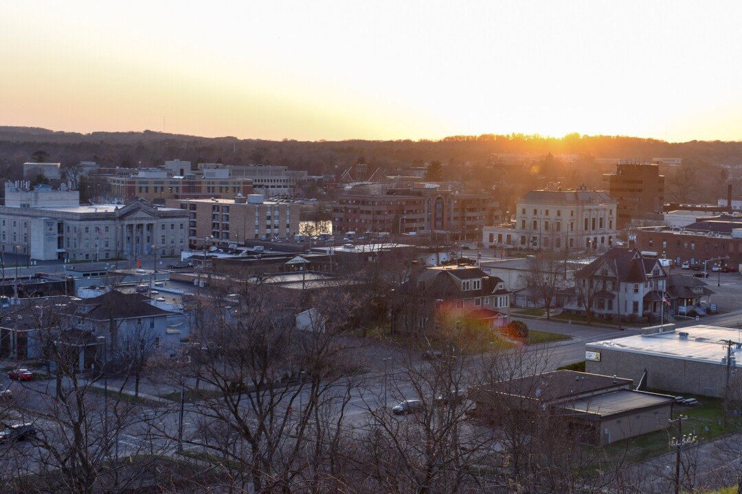 A view of downtown Eau Claire. (Photo by Taylor Smith)