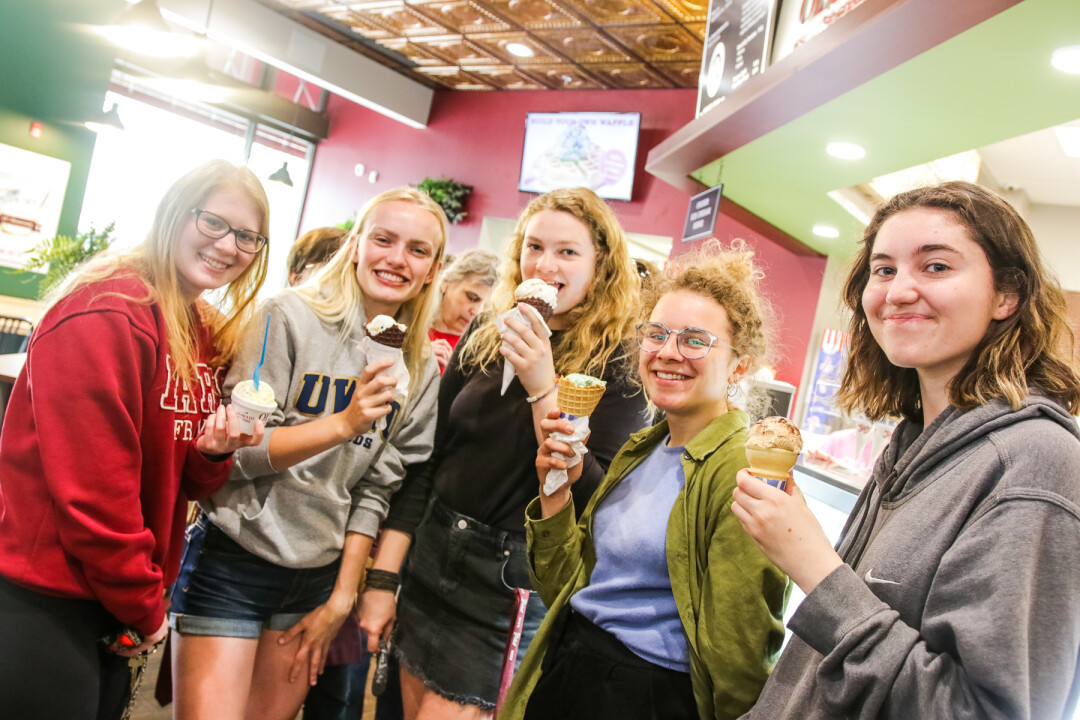 SWEETENING THE DEAL. Olson’s Ice Cream opened a new location in downtown Eau Claire over Memorial Day weekend, much to the delight of ice cream enthusiasts.
