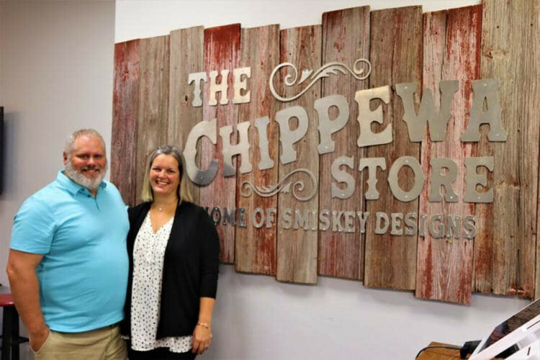 Carl and Cassie Smiskey in their new business, The Chippewa Store (Submitted photo)