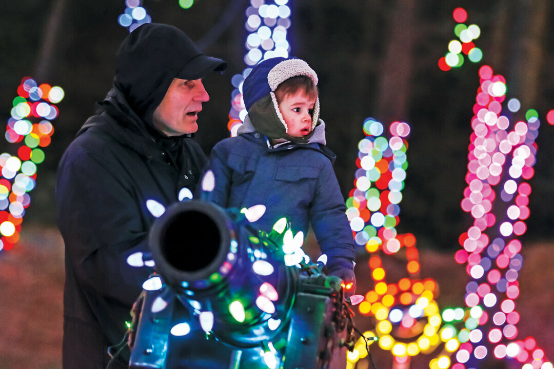 Merry & Bright. Irvine Park’s Christmas Village features over 100,000 dazzling lights and 100 festive displays.