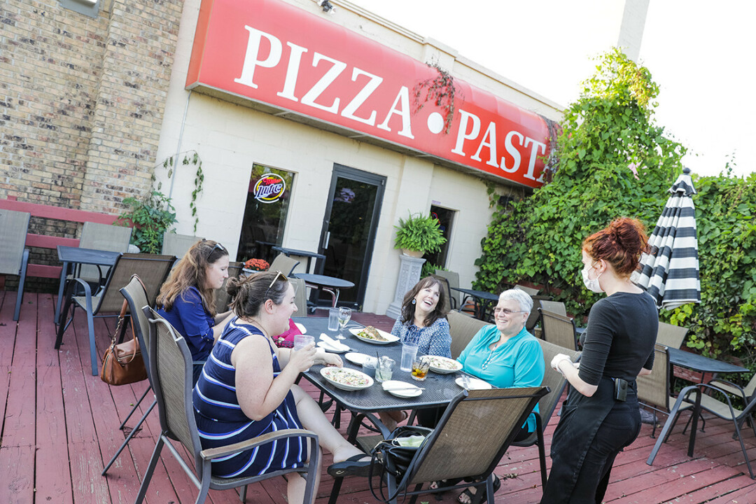 Outdoor dining at Draganetti's in Altoona.