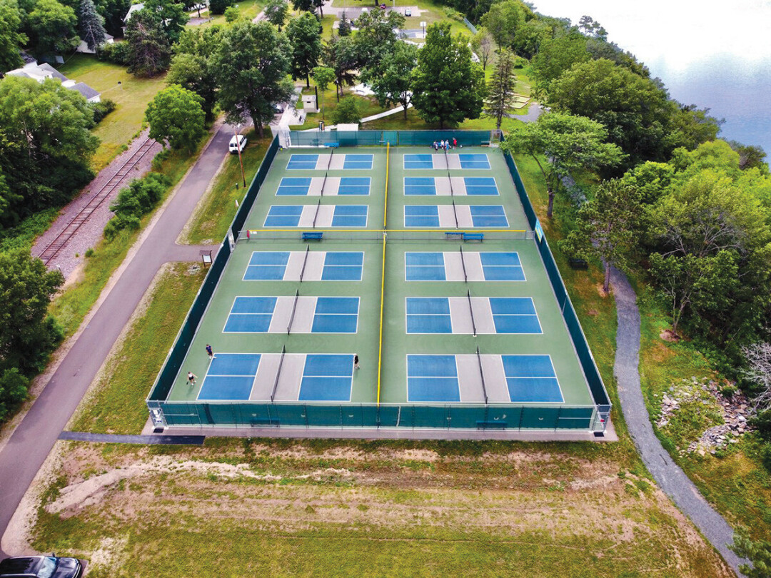 McDonough Park features 12 pickleball courts, shown here, and many other new amenities, including bocce ball 
