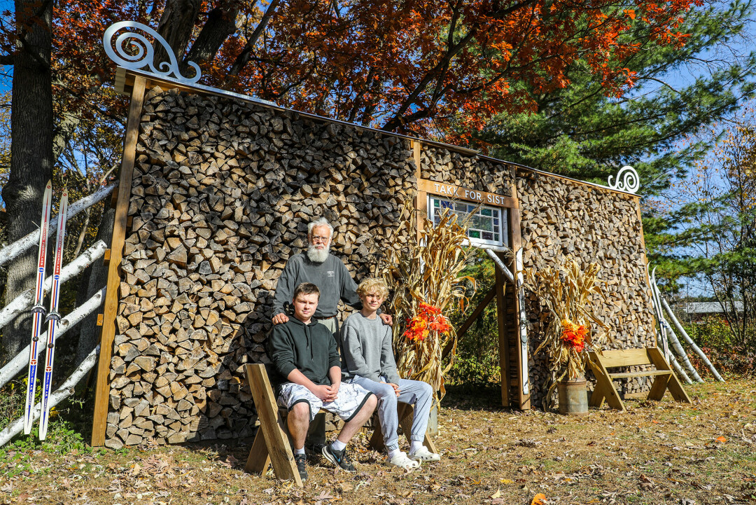 WOODN'T YA KNOW. After being inspired by a book, Thomas Hofslien and his grandsons have created two large works of wooden art, creating memories to last a lifetime – and hopefully inspiring others. 
