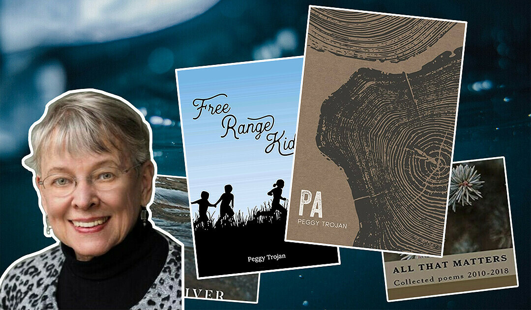 APRIL IS NATIONAL POETRY MONTH. Meet 91-year-old poet Peggy Trojan, who will be reading at the L.E. Phillips Memorial Library in April. (Submitted photos)
