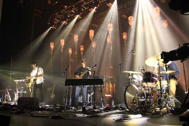A Grizzly Bear concert from 2012, stage design by Michael Brown. Image: WERS 88.9