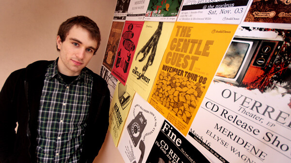 Kyle Frenette in 2009, when Amble Down Records turned two.