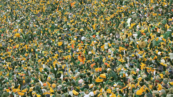 A sea of green and gold.