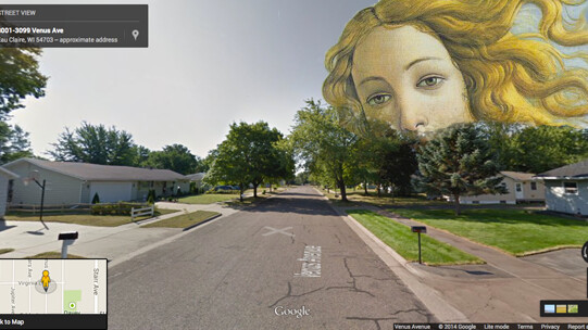 Venus, the Goddess of Love, surveys her Avenue located in Eau Claire, Wisconsin.