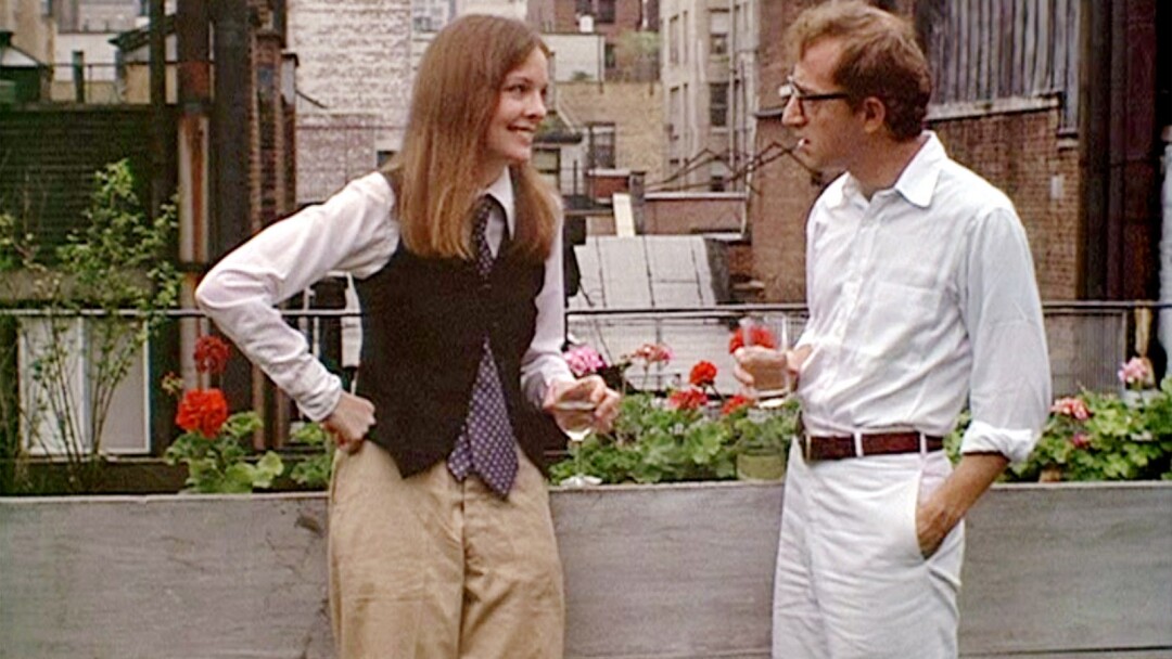 Diane Keaton as Annie Hall (left), with some other actor.