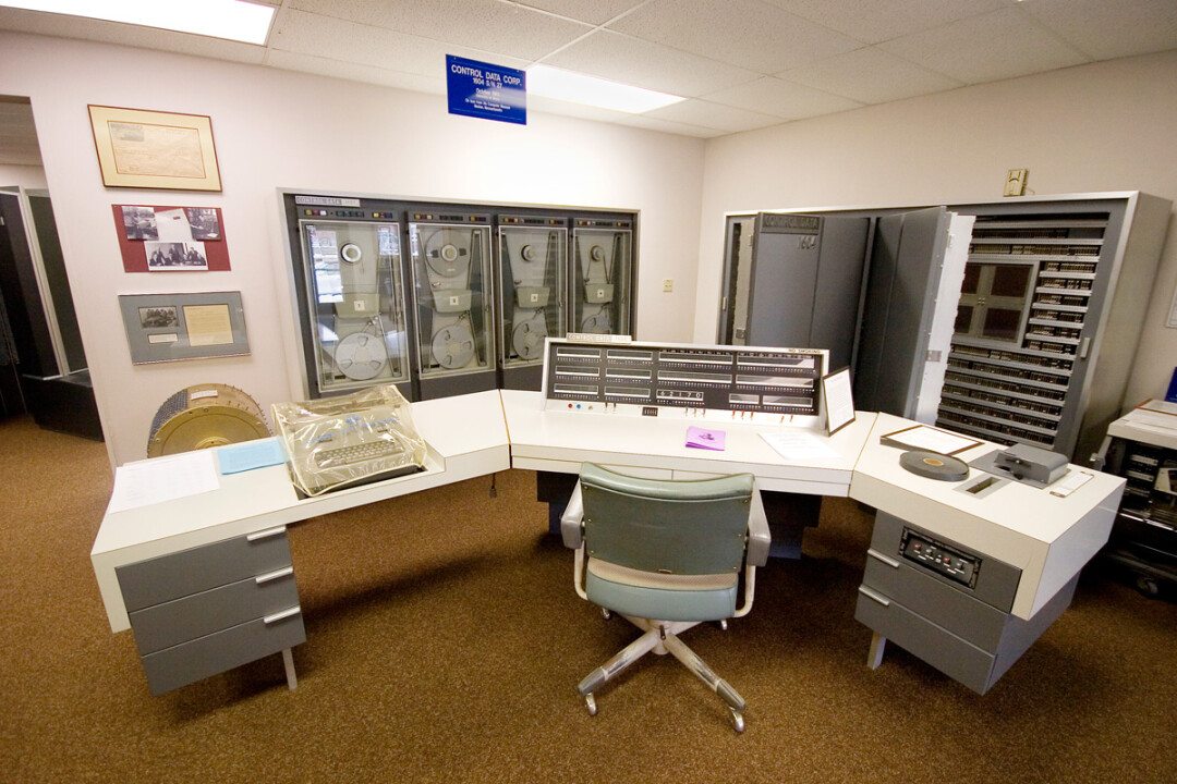 The chippewa falls museum of industry and technology has a huge exhibit on seymour cray’s supercomputers, with data boards (above) and a collection of powerful tech machines.