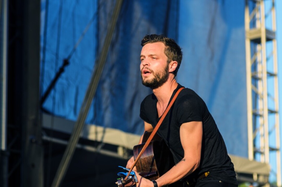 AW HE AIN’T THAT TALL. Kristian Mattson, a.k.a. The Tallest Man on Earth, brought a full band to last year’s Eaux Claires festival, which includes local musicians Ben Lester (Aero Flynn), Mike Noyce (Bon Iver), and Zach Hanson (S. Carey). Photo credit: Lee Butterworth