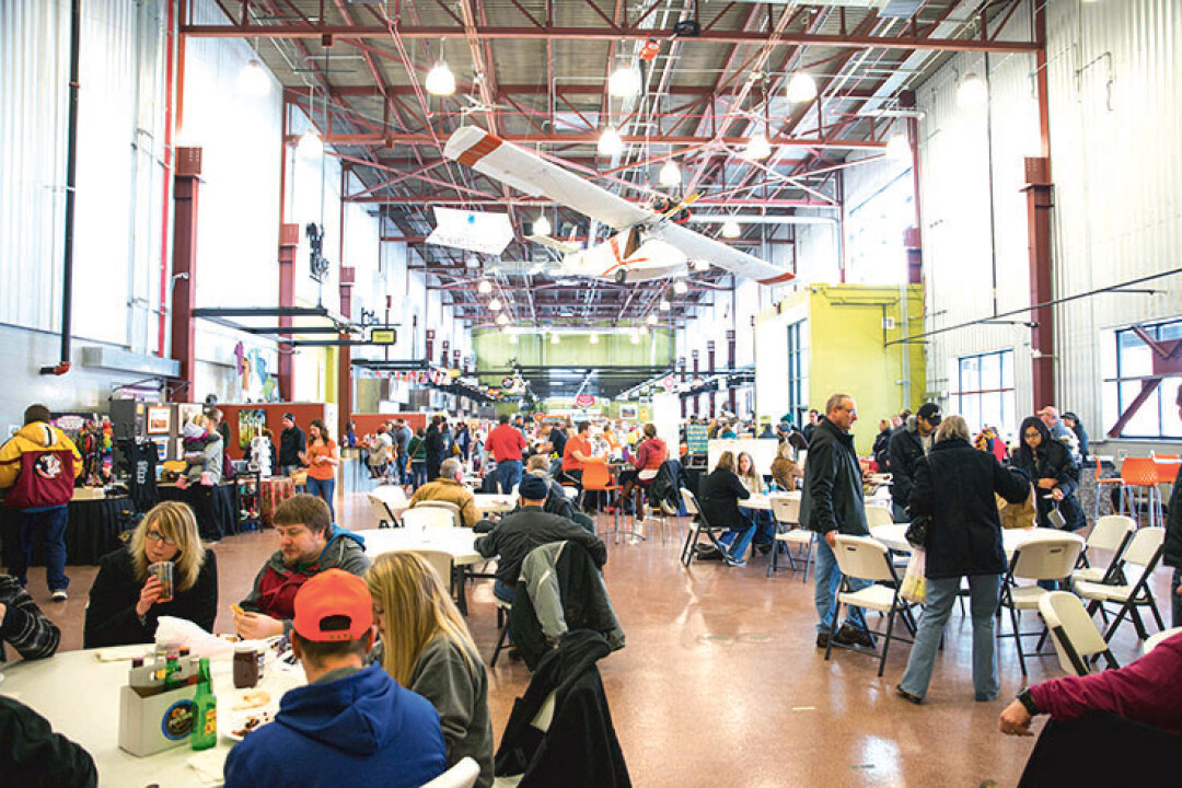 An indoor public market in Cedar Rapids, Iowa