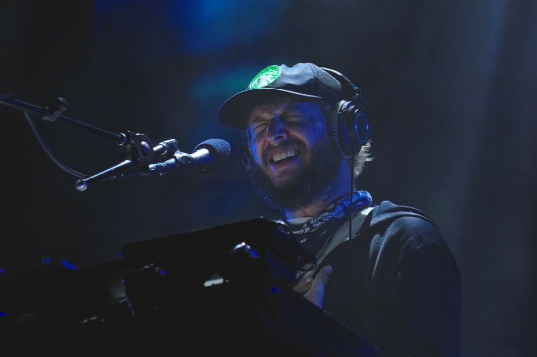 Justin Vernon performs with Bon Iver at the Eaux Claires Music & Arts Festival, August 2016.