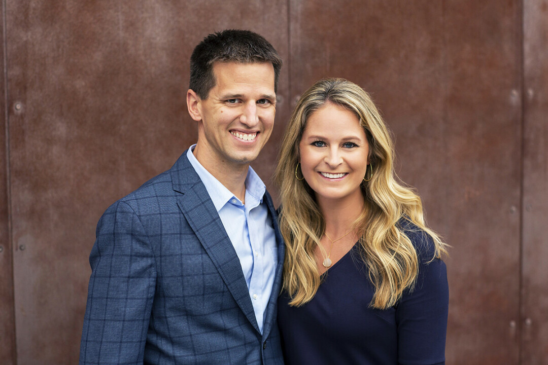 Husband-and-wife team Drs. Matt Larson and Katie Miettunen Larson run Larson Orthodontic Specialists together – a rare opportunity for them to be partners in business and life. “We really wanted to do this together,” says Dr. Katie.