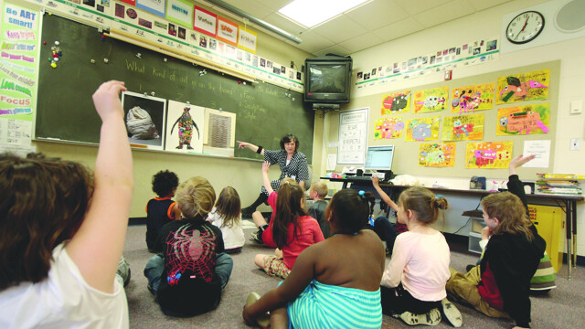 A Lakeshore Elementary School art class in Eau Claire.