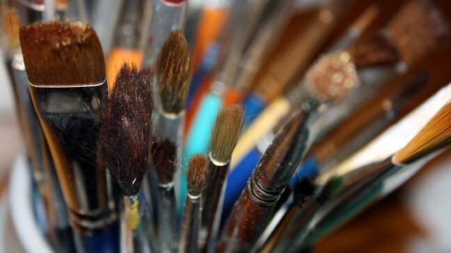 A brush with creativity.
