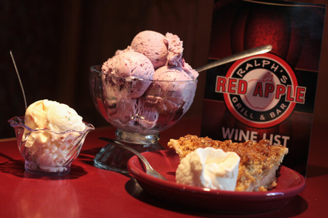 A full-service restaurant and bar, Ralph’s Red Apple in Chippewa Falls features homemade ice cream and desserts created with 100% locally grown ingredients, such as apples from Connell’s Orchard.