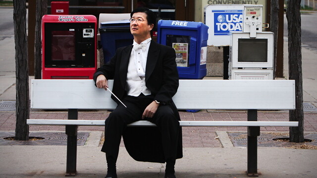 RIGHT AT HOME. Humble yet charismatic, Nobuyoshi Yasuda (“Nobu”) has proudly served as the conductor of both the Chippewa Valley Symphony and the UW-Eau Claire Symphony Orchestra for nearly two decades. 