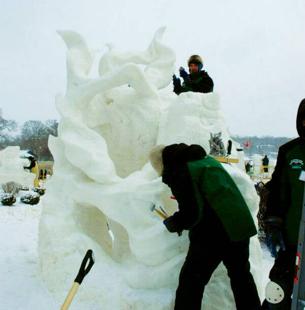 Carving Out Success - local snow sculptors take first at...