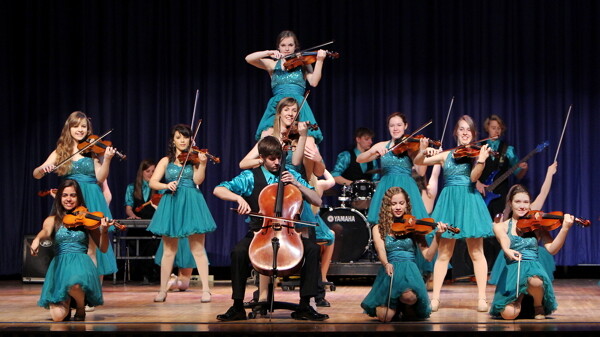 THEY WON’T BOW TO PRESSURE. The Chippewa Falls Senior High School Wire Choir will bring its mix of string music and choreography to China in June.