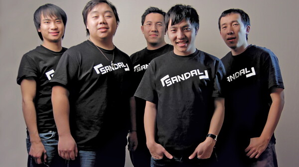 was created by Team Sandal (below), which is composed of current and former UW-Stout students (below, from left) Xai Lao, Kalvin Yang, Nou Chee Her, Yeng Lee, and Sue Her.