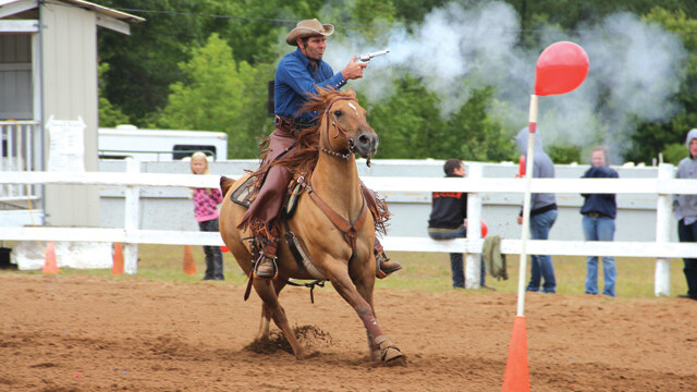 “The balloon called me yeller.” The annual Eau Claire County Fair took place July 24-28 at the EC County Expo Center. This year’s festivities included a “Cowboy Mounted Shooting Competition.”