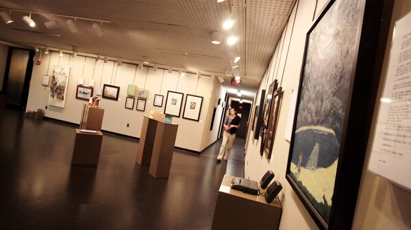 The Vision and the Word exhibit, shown here in 2010, brings together visual artists and writers.