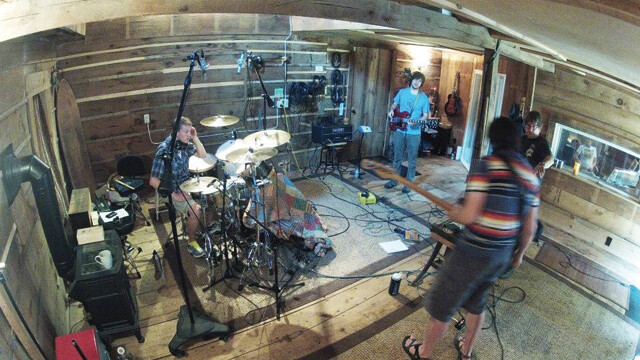 BAND CAM. Chippewa Valley band Whale House works in the studio. The band’s first release was in 2010.