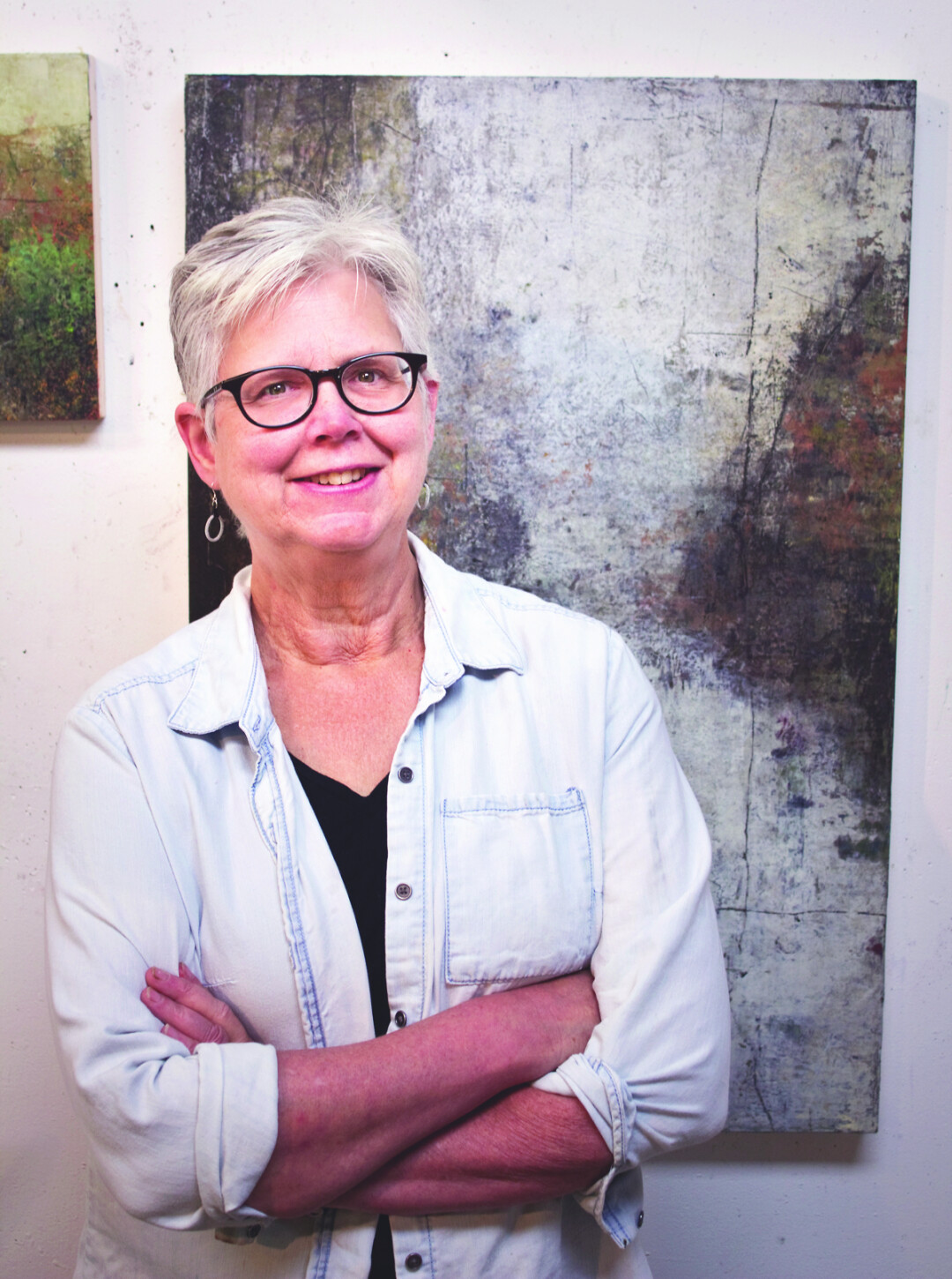 Abstract painter Rebecca Crowell is based outside of Osseo, using natural landscape (both local and foreign) as inspiration for her artwork, which can be found in galleries throughout the United States and Europe.