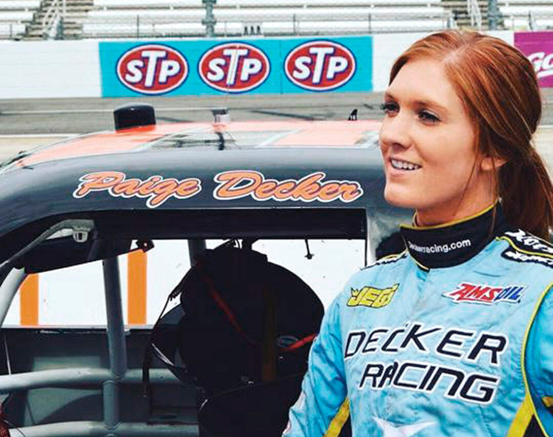 EYES ON THE PRIZE.: UW-Stout student Paige Decker is racing to make her mark in the NASCAR Camping World Truck Series.