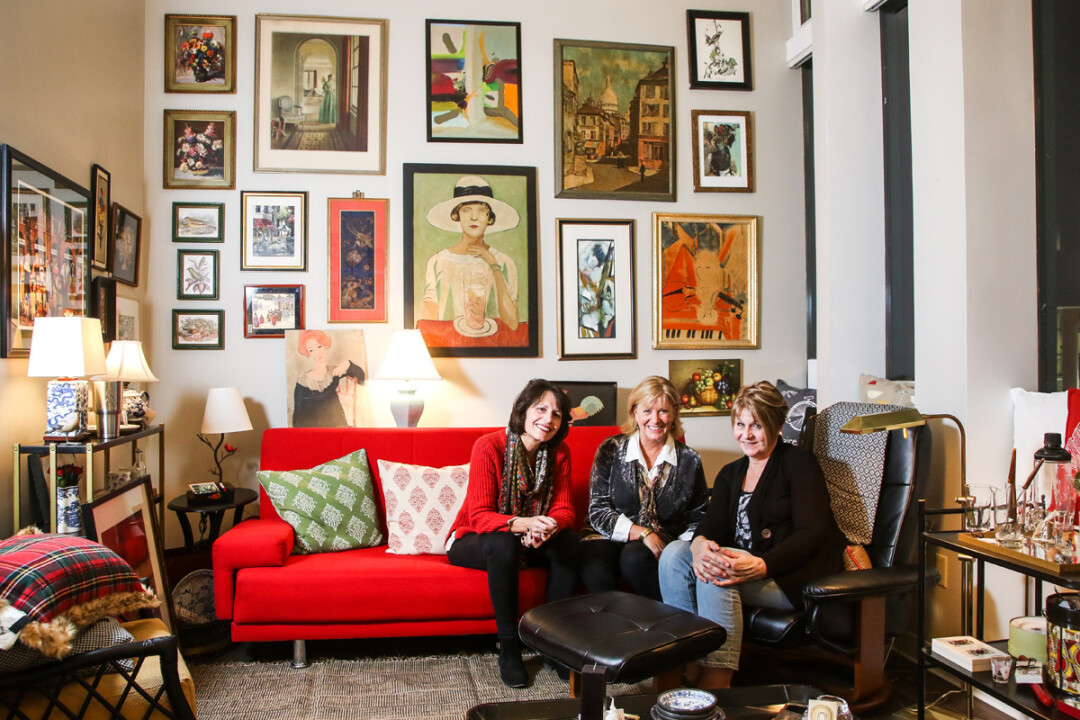 YOU GOTTA HAVE ART. Three artists – from left to right, Lissa Siedow, Jo Ellen Burke, and Jody Balow – are the proprietors of the new 200 Main Gallery & Studios.