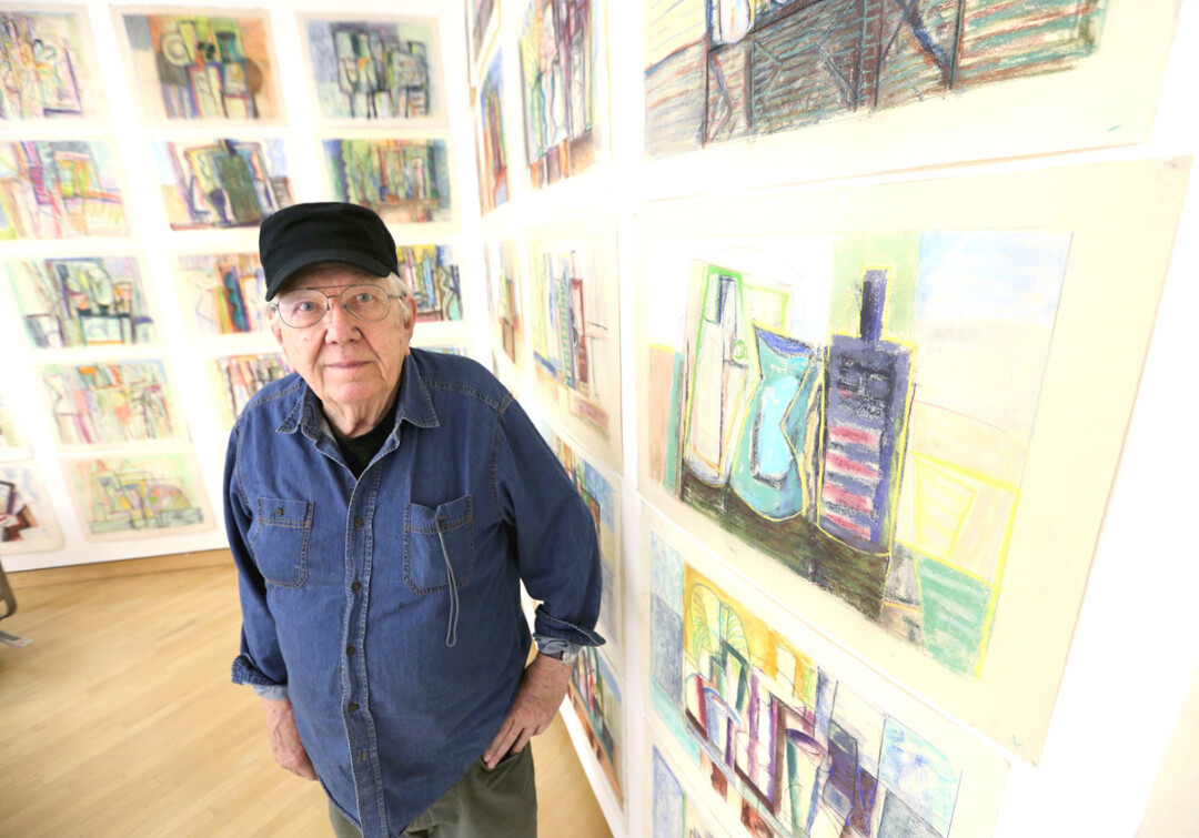 Charlie Wimmer at UW-Stout’s Furlong Gallery. Image: UW-Stout Photo