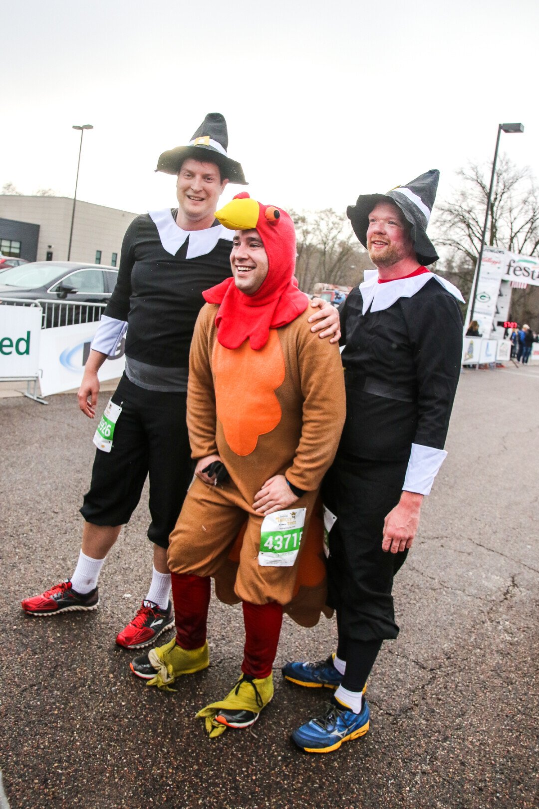 HOT TO TROT. Costumed fun was on the menu at the annual Festival Foods Turkey Trot on Nov. 24 in Eau Claire. The run benefits the YMCA and the Boys and Girls Club of the Greater Chippewa Valley.
