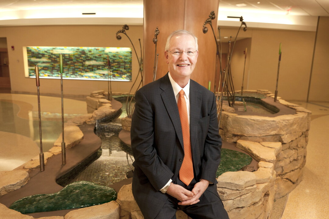 Dr. Randall Linton, shown in the Luther Building lobby in Eau Claire, retired April 30 as president and CEO of Mayo Clinic Health System  for northwest Wisconsin.
